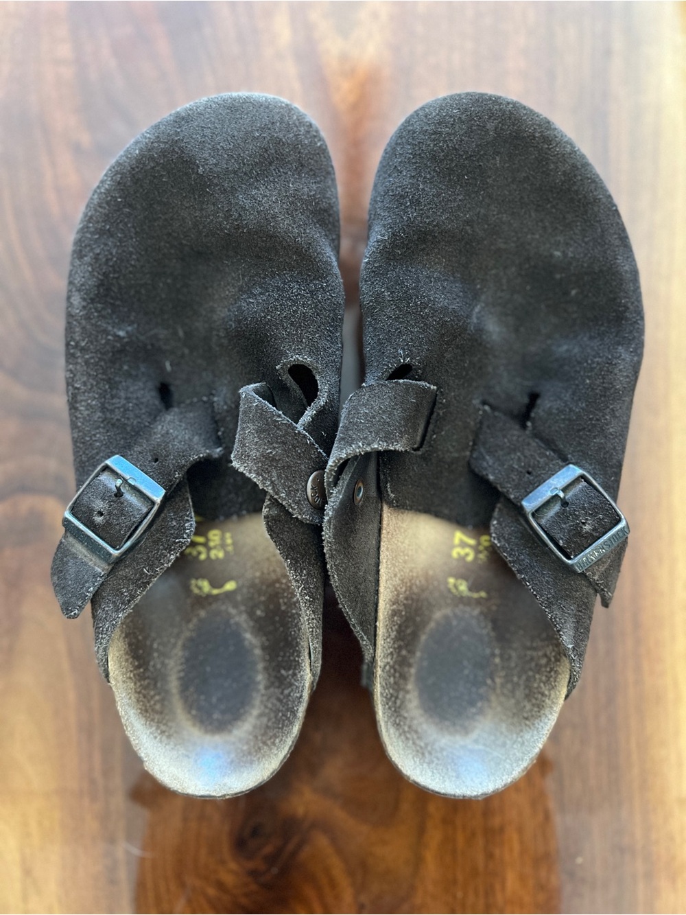 Birkenstock Boston Clog size 37 brown suede